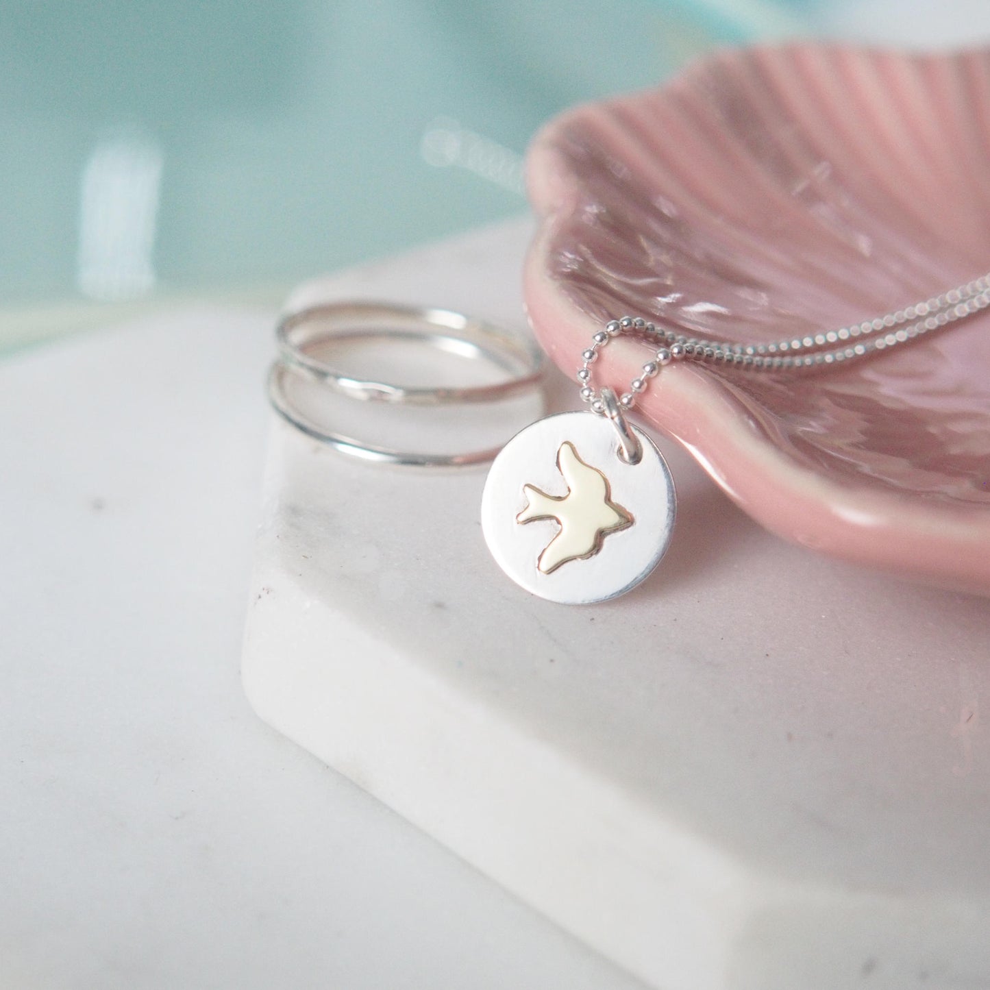 Silver Bird Necklace