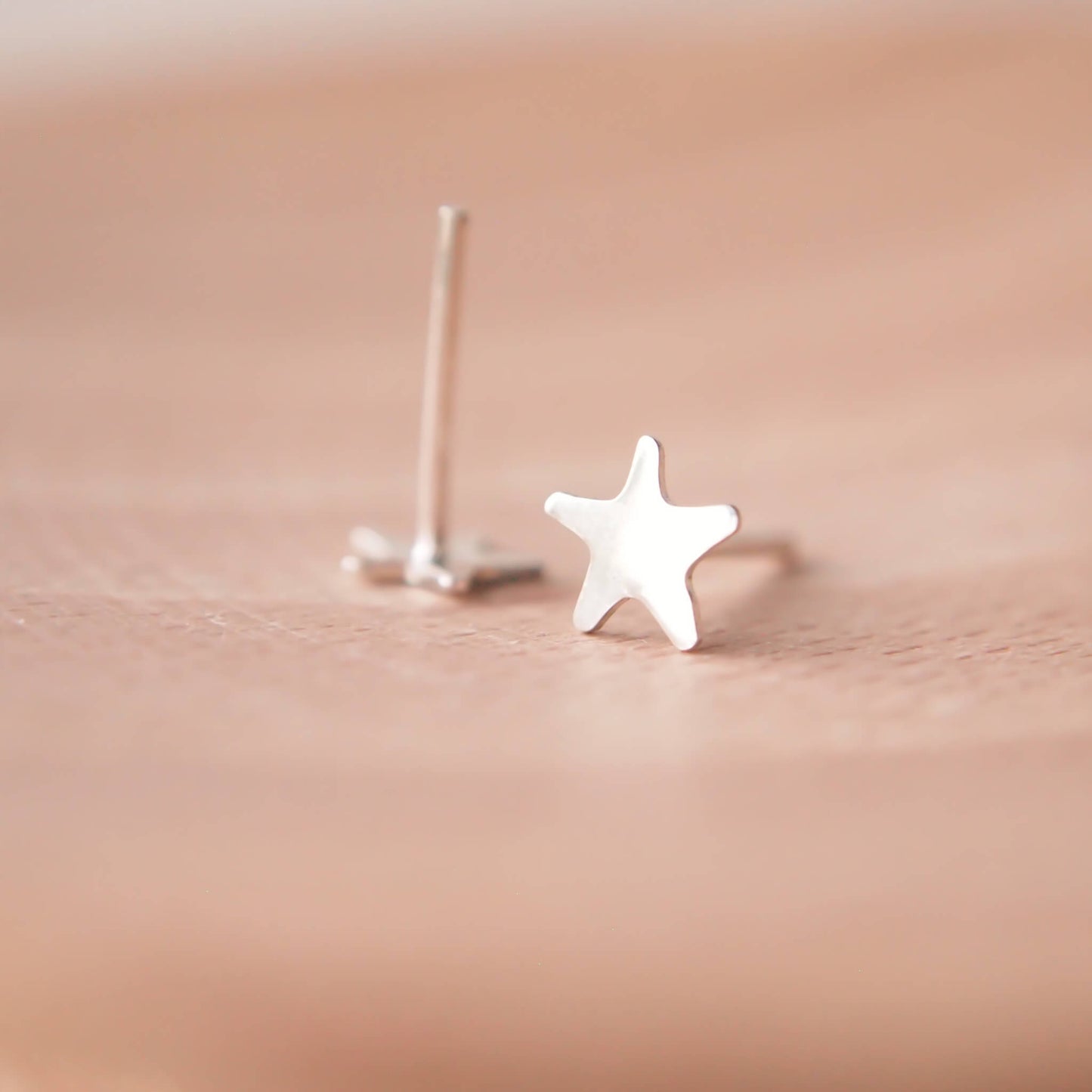 Small Silver Studs - Star