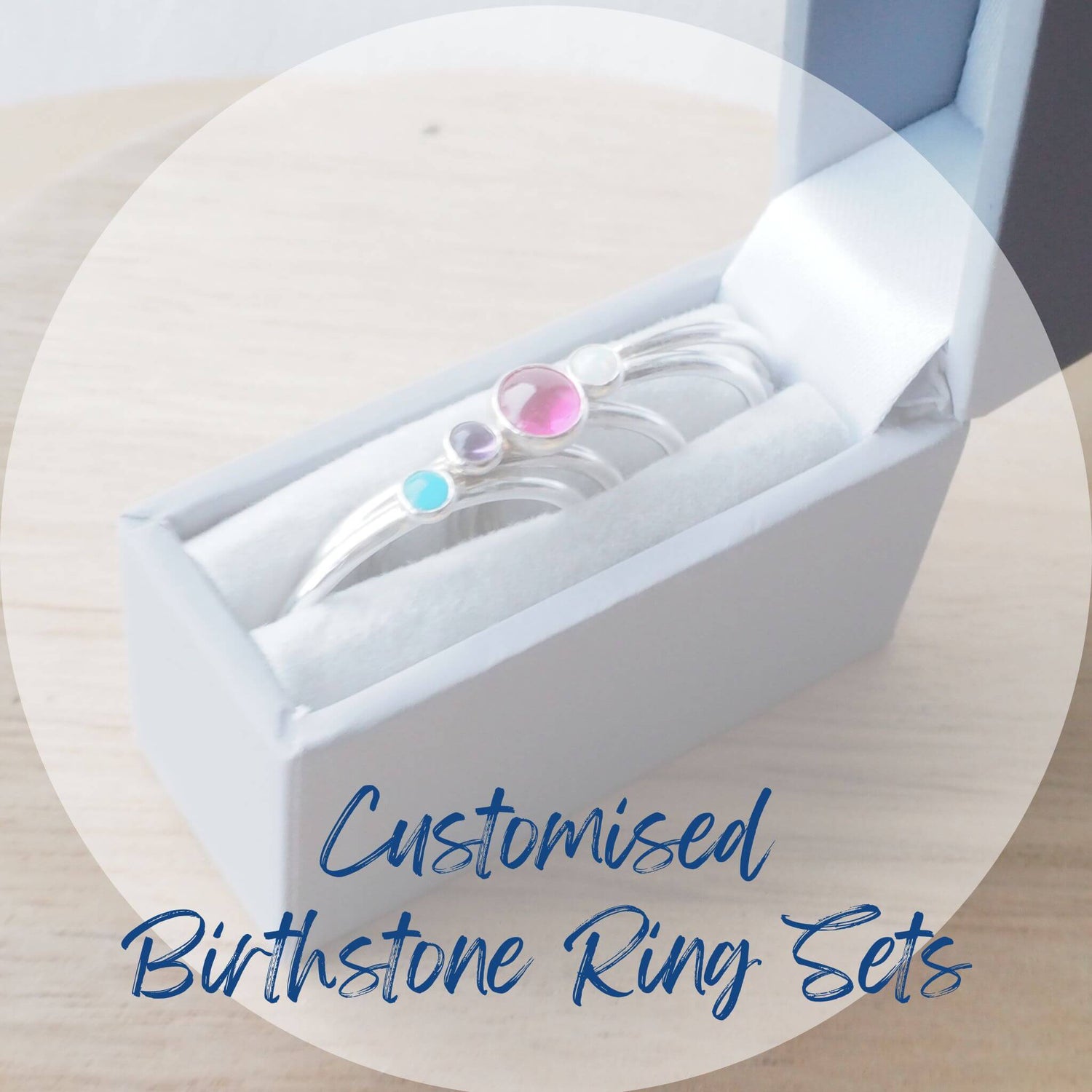 Create Your Own Birthstone Ring Sets