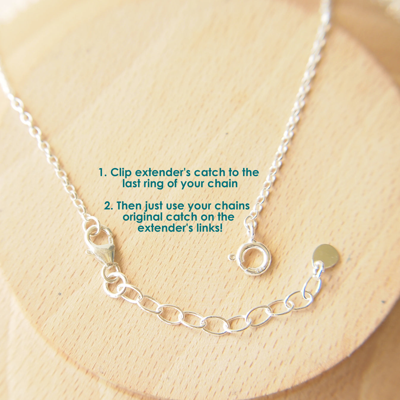 Sterling Silver Extension Chain - for Bracelets & Necklaces – maram ...