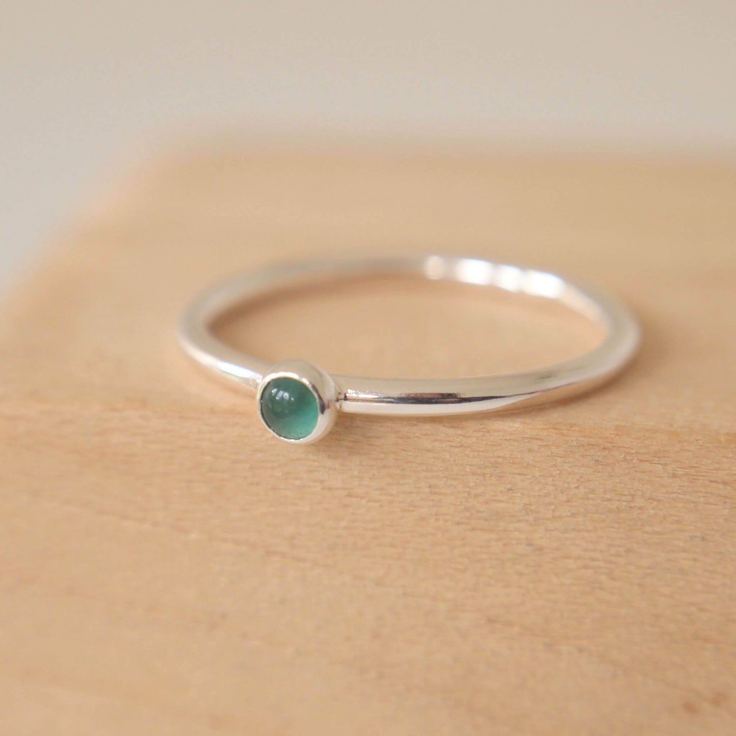 Birthstone Stacker Ring - Small 3mm Gemstone