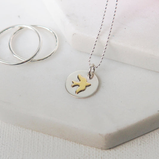 Silver Bird Necklace