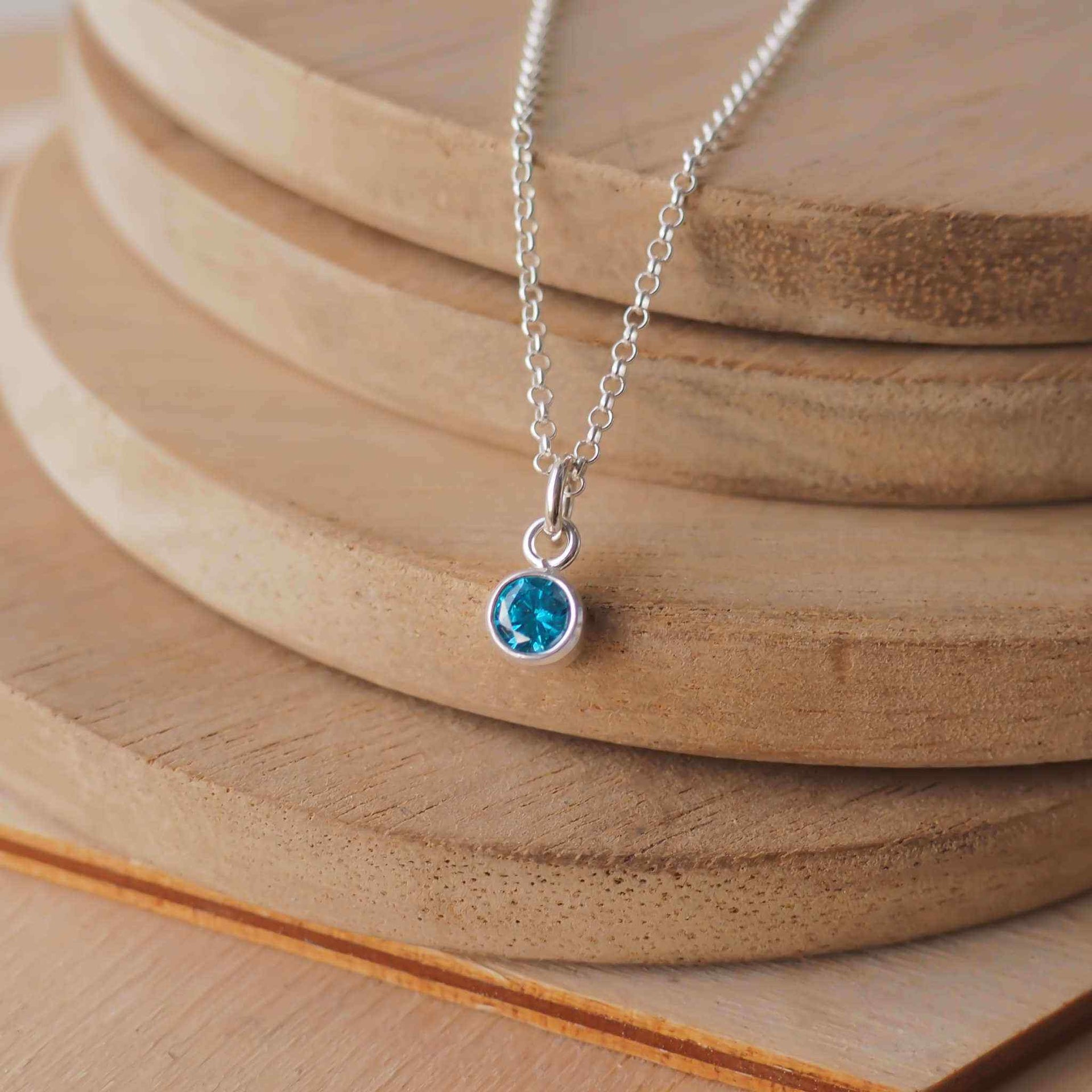 DALARAN Women's Sterling Silver December Birthstone Heart Charm - Cubic Zirconia Pendant For Necklace